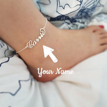 Personalized Custom Name Anklets for Women